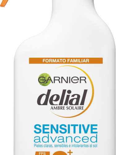 Garnier Delial Spray Sensitive Advanced Adultos crema solar para pieles claras, sensibles e intolerantes al sol  IP50+  300 ml