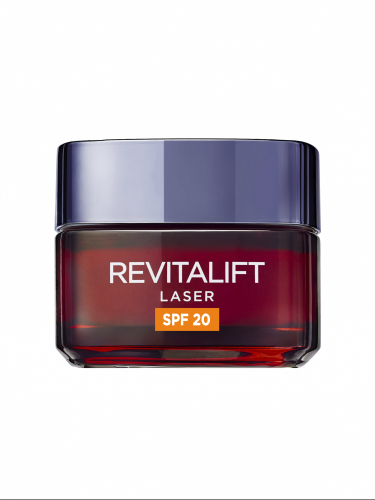 L'Oréal Paris Revitalift Láser Crema de Día Anti-Edad renovadora con protección solar SPF20 - con Proxylane -50 ml