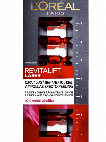 L´Oréal Paris Revitalift Laser Ampollas Efecto Peeling [Con Ácido Glicólico] - 7ud/1ml