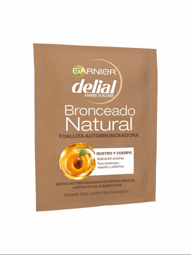 Garnier Delial Toallitas Autobronceadoras Rostro y Cuerpo
